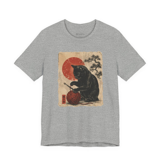 Kanagawa Cat with Yarn